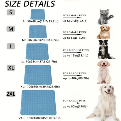 Hundekühlmatte – XL Größe, selbstkühlend & tragbar für große Hunde