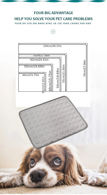 Hundekühlmatte – XL Größe, selbstkühlend & tragbar für große Hunde