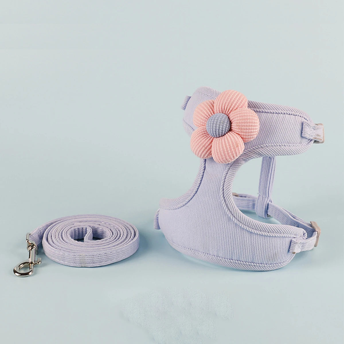 Adjustable Cat & Dog Harness with Leash Set