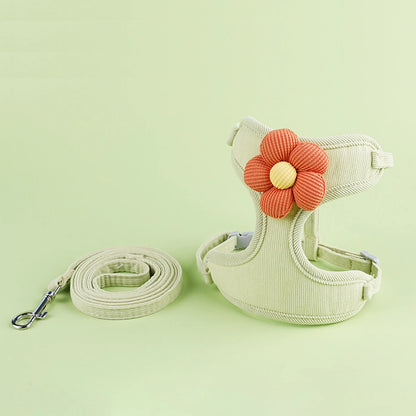Adjustable Cat & Dog Harness with Leash Set