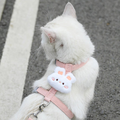 Adjustable Cat & Dog Harness with Leash Set
